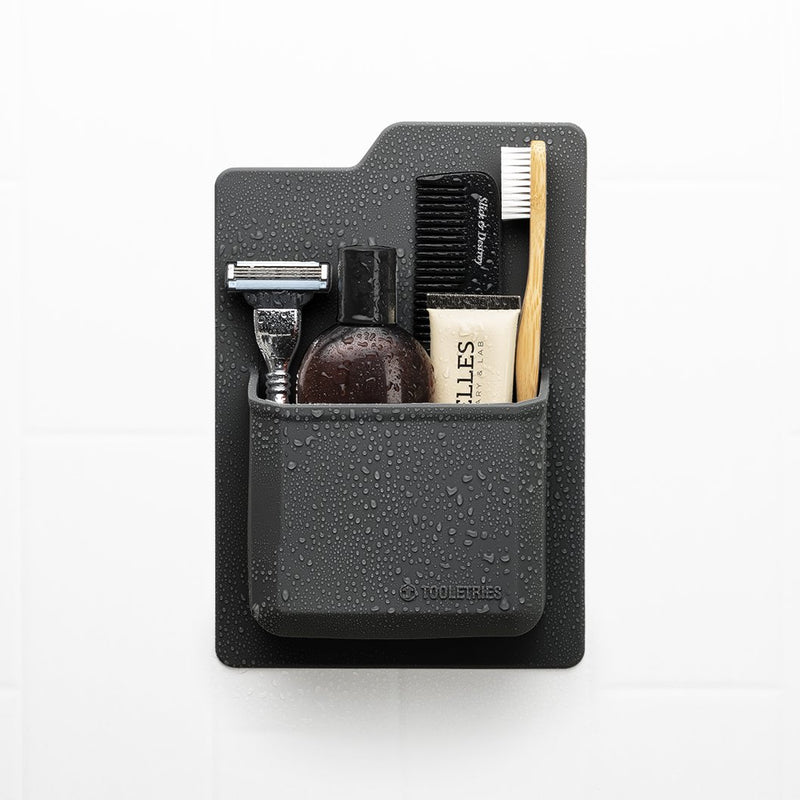 THE JAMES - TOILETRY ORGANISER - CHARCOAL